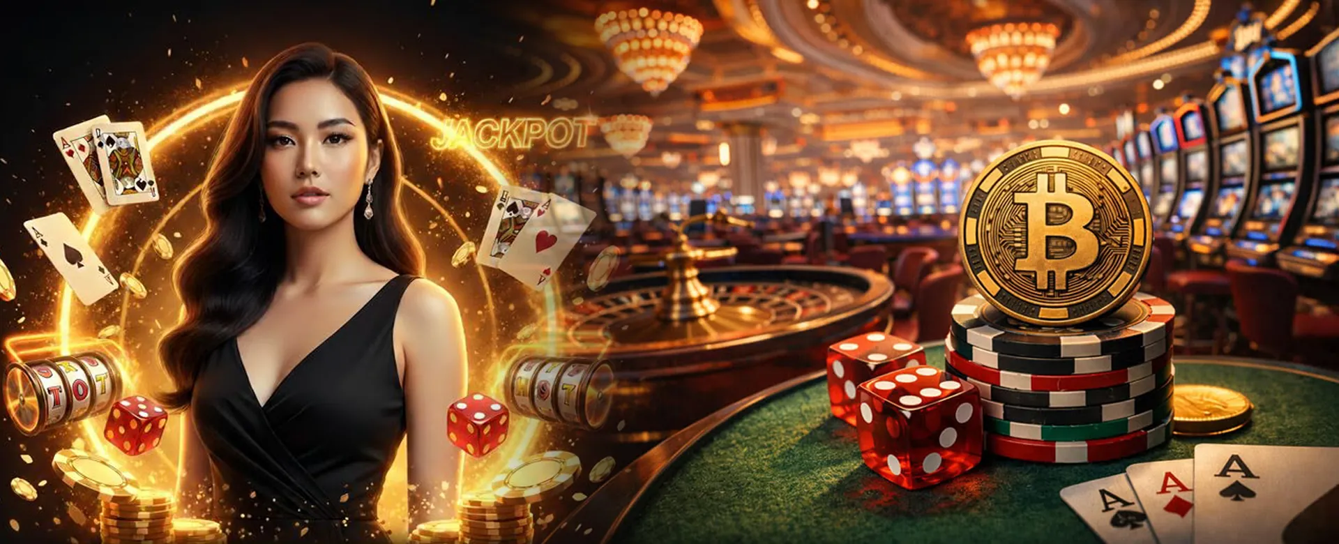 bet100 Live Casino Dealer with cards and roulette