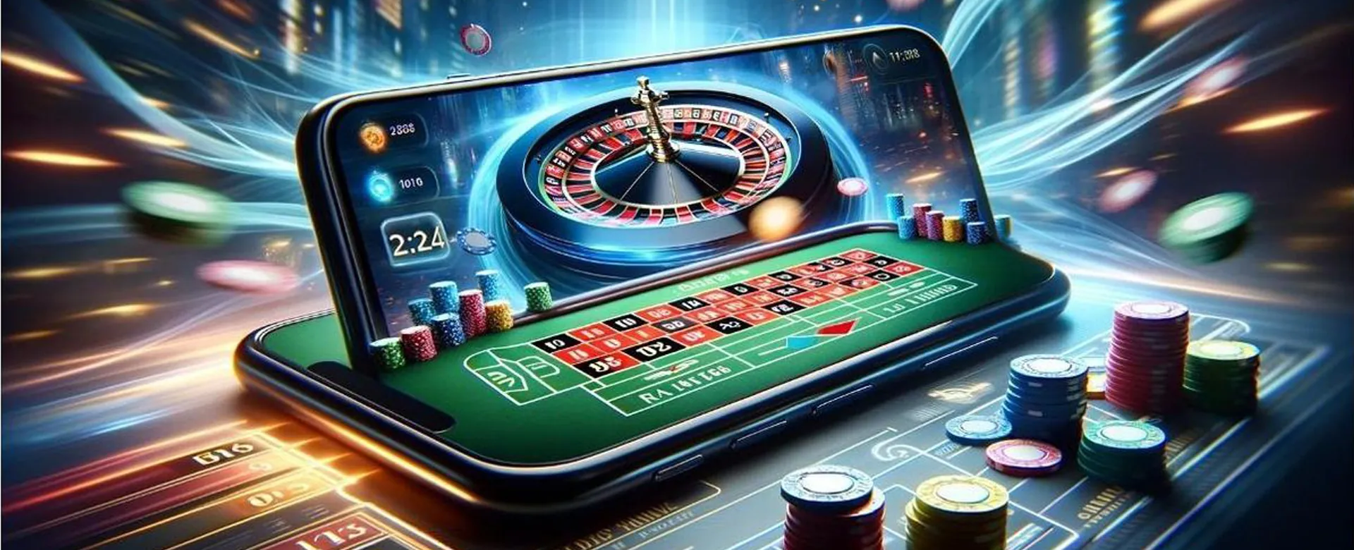 Player choosing an online casino on a mobile device with www branding